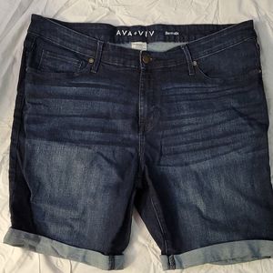 Ava & Viv Bermuda jean shorts